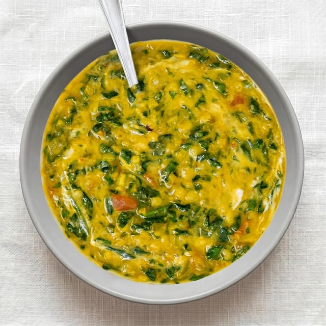 Dal Spinach Tomato.