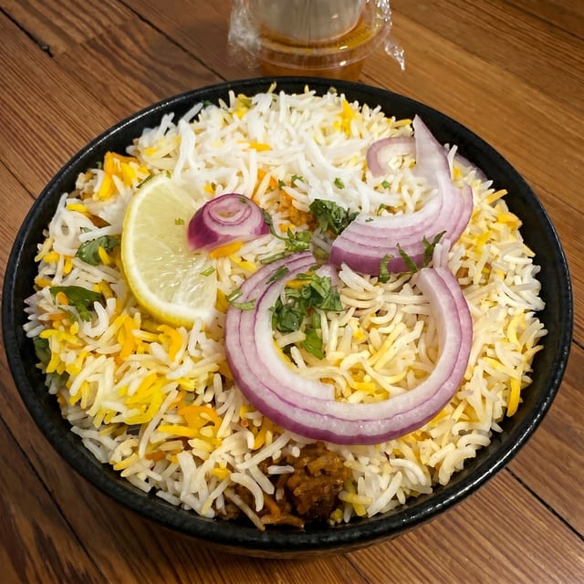 Vegetable Dum Biryani.