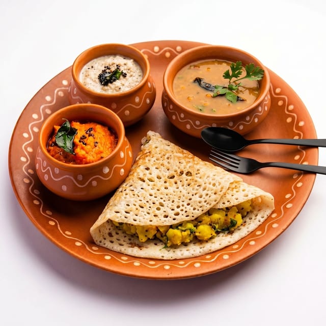 Rava Masala Dosa.