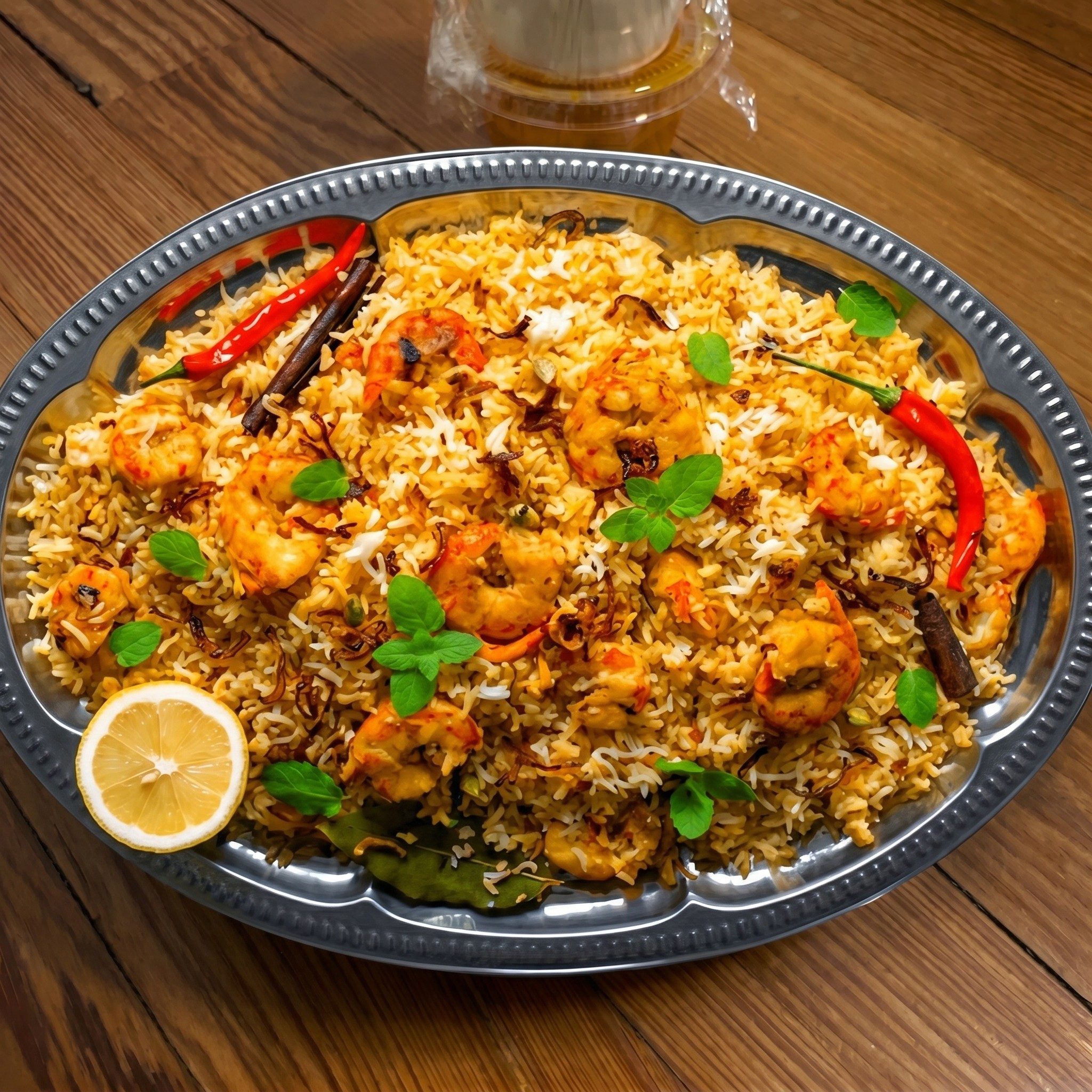 Shrimp Biryani.