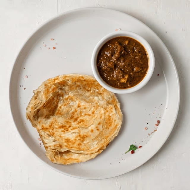 Parota with Mutton Curry.