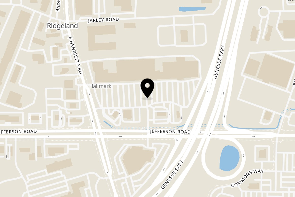 Map showing the location of Hyderabad Biryani House Rochester Hyderabad Biryani House Rochester on 1100 W Jefferson Rd in Rochester